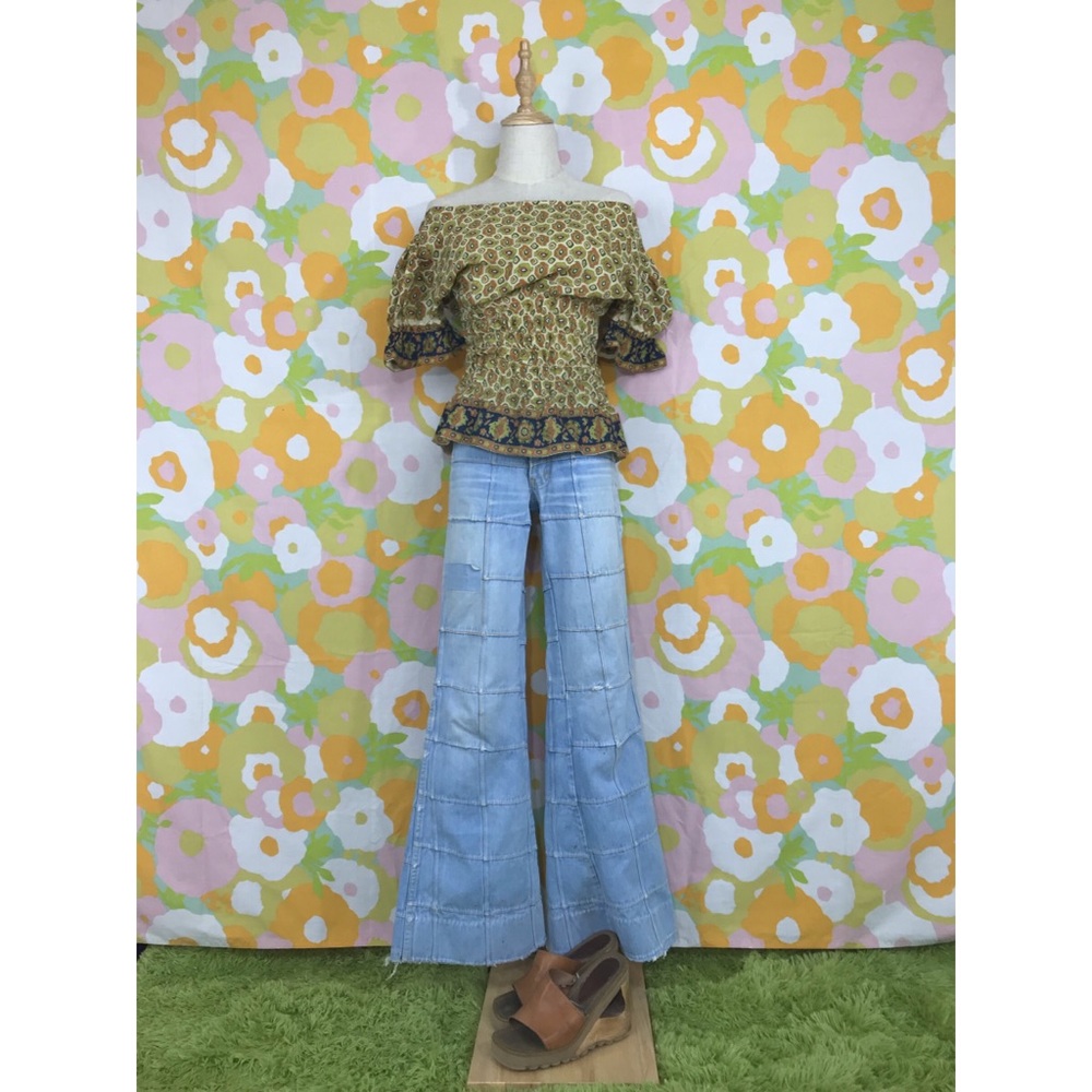 RARE Late 60s 70s Woodstock Era Hippy Top